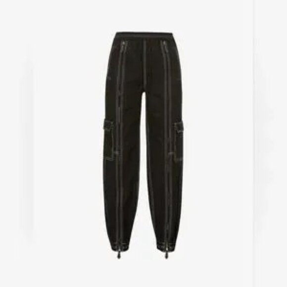 Burberry Maddie Elastic Waist Zip-Front Trousers - Picture 6 of 6